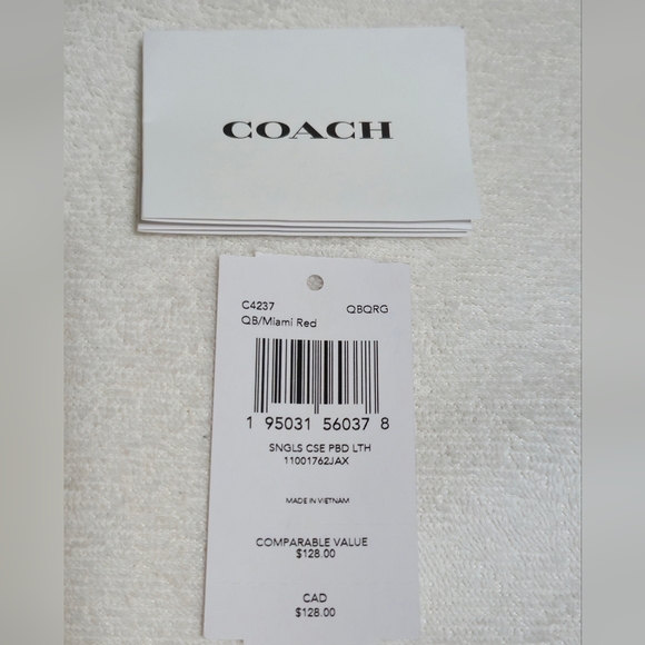 NWT Coach Sunglasses Case In Leather - Picture 5 of 6